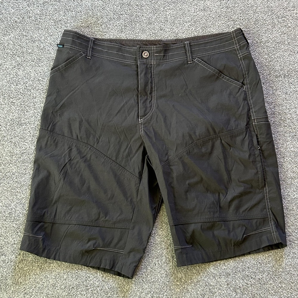Kuhl Shorts Mens 40 Charcoal Hiking Quick-Dry Stretch Zipper‎ Pocket P010601-00
